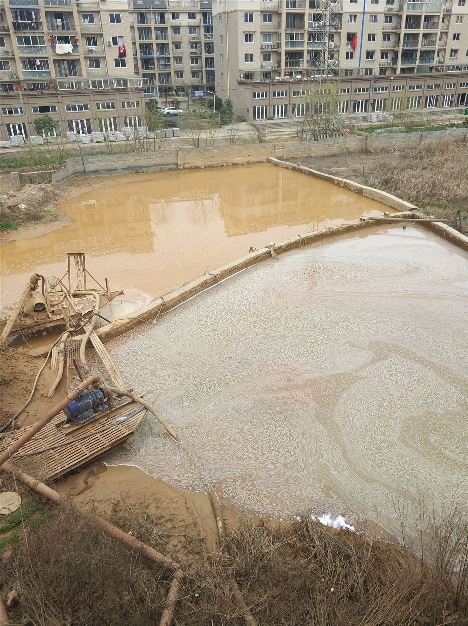 北湖沉淀池淤泥清理-厂区废水池淤泥清淤