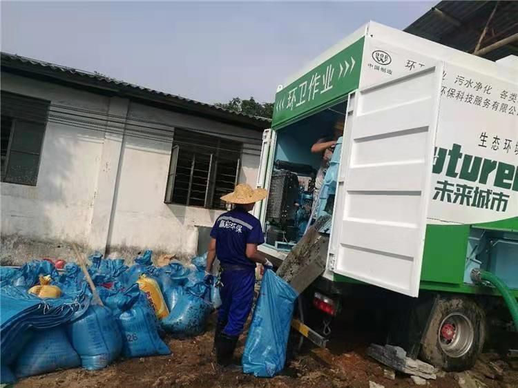 北湖工业污泥压干处理